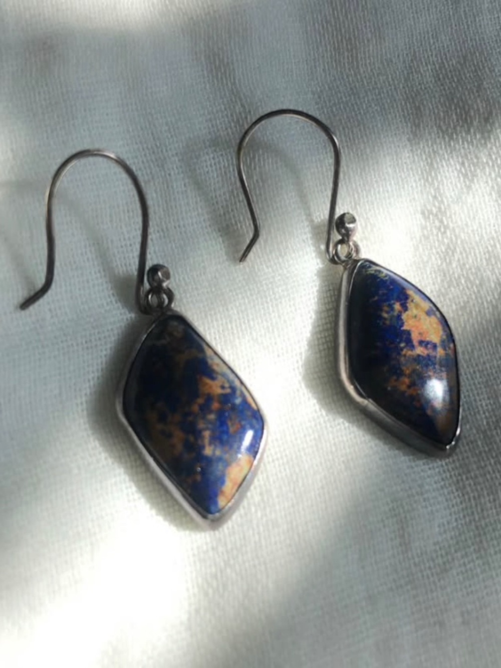 Handmade lapis lazuli earrings